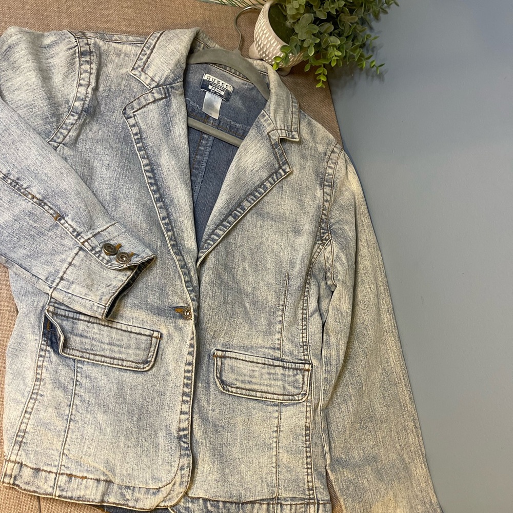Vintage Jean jacket blazer GUESS
